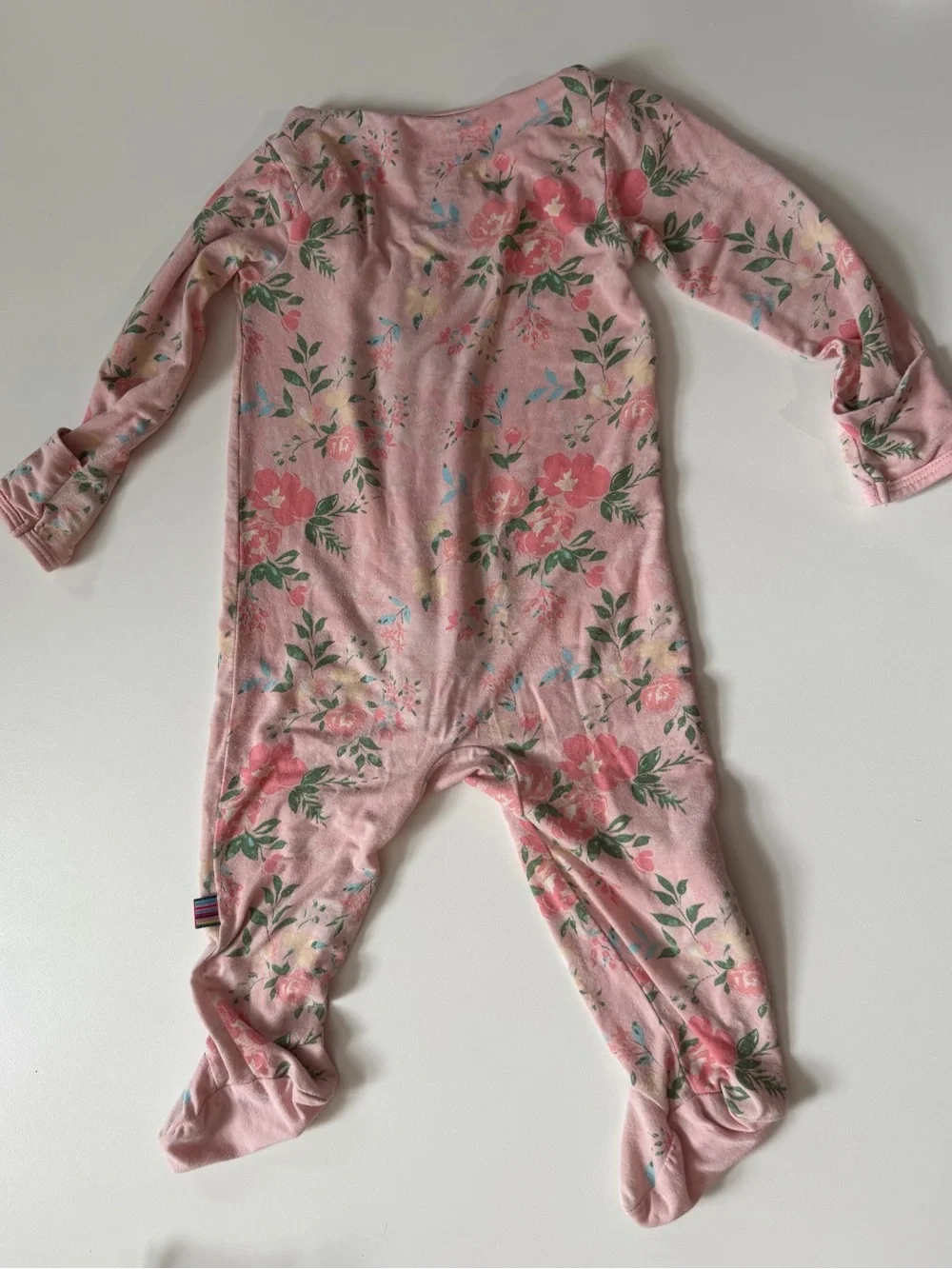 Magnetic Me Pink Floral Footed One-Piece